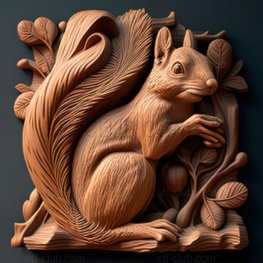 3D model st squirrel (STL)